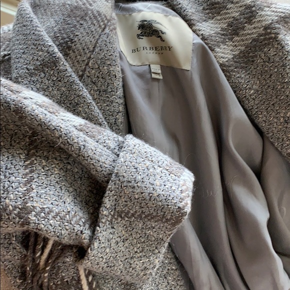 Burberry London Plaid Belted Wrap Coat  4 - Picture 8 of 11